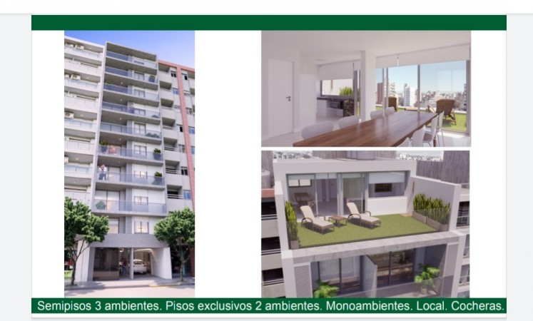 MB Negocios Inmobiliarios VENDE semipisos 3 ambientes. Pisos Exclusivos 2 ambientes. Monoambientes. Local. Cocheras
